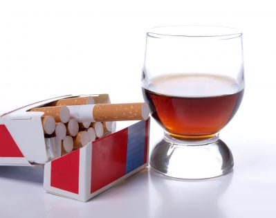 Excessive alcohol consumption and smoking